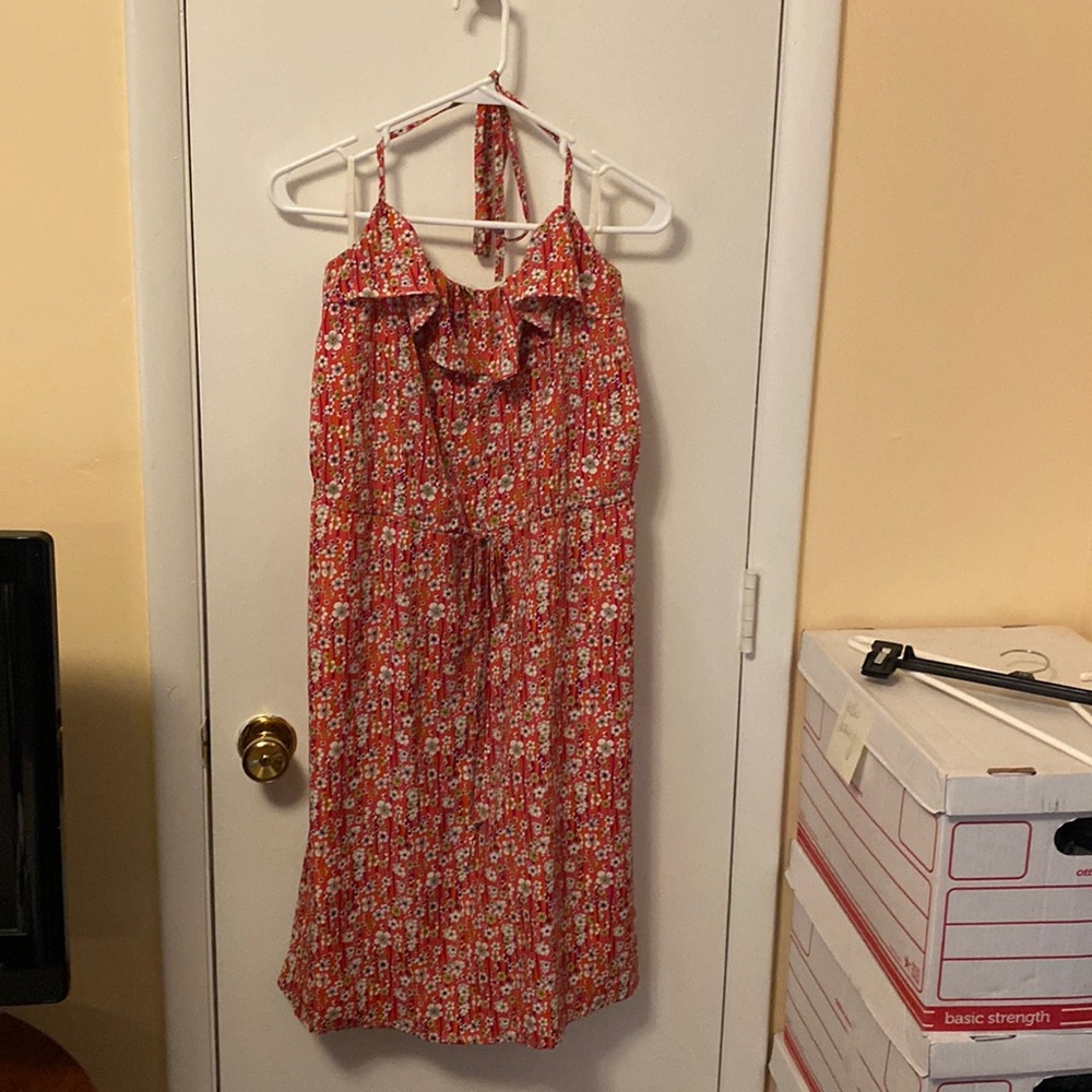 Liberty Ruffle Halter Martha Grace Floral dress size XL NEW w/tags, from Target